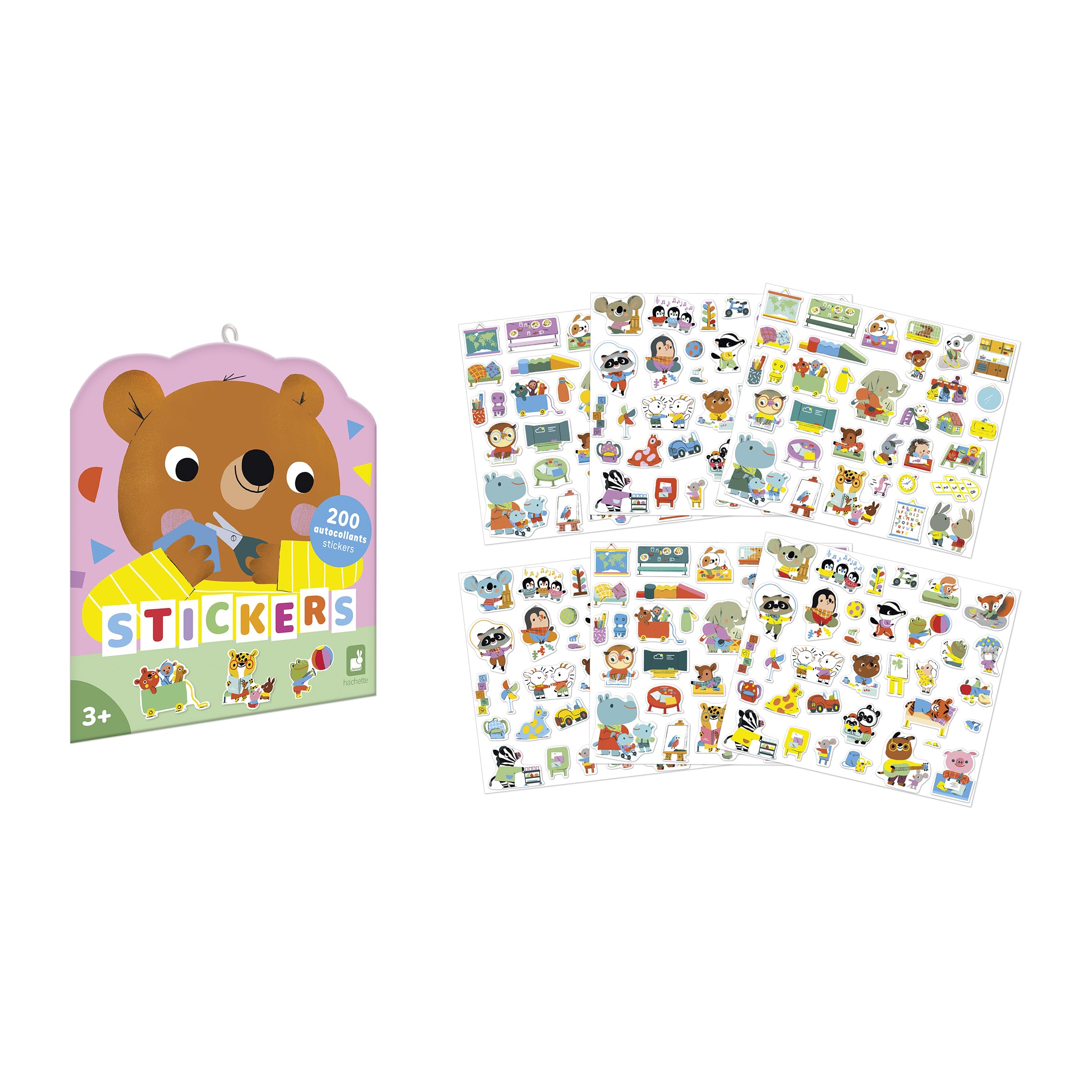 janod-packung-mit-200-aufklebern-haustiere-gro-format-sticker-ab-3-jahren image 7