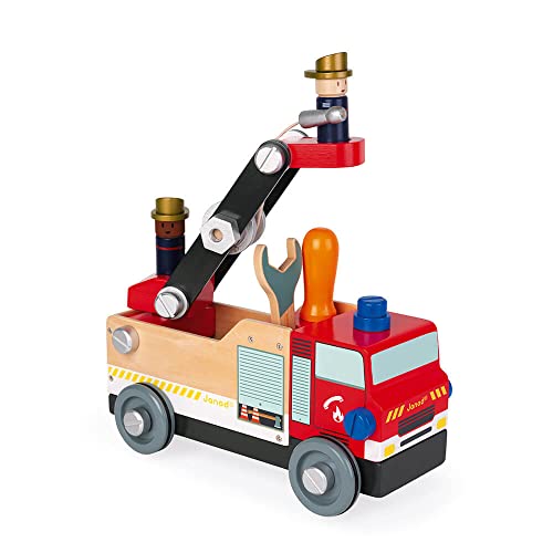 janod-brico-kids-feuerwehrwagen-holz-bausatz-45-teile-j06469-ab-3-jahren image 4