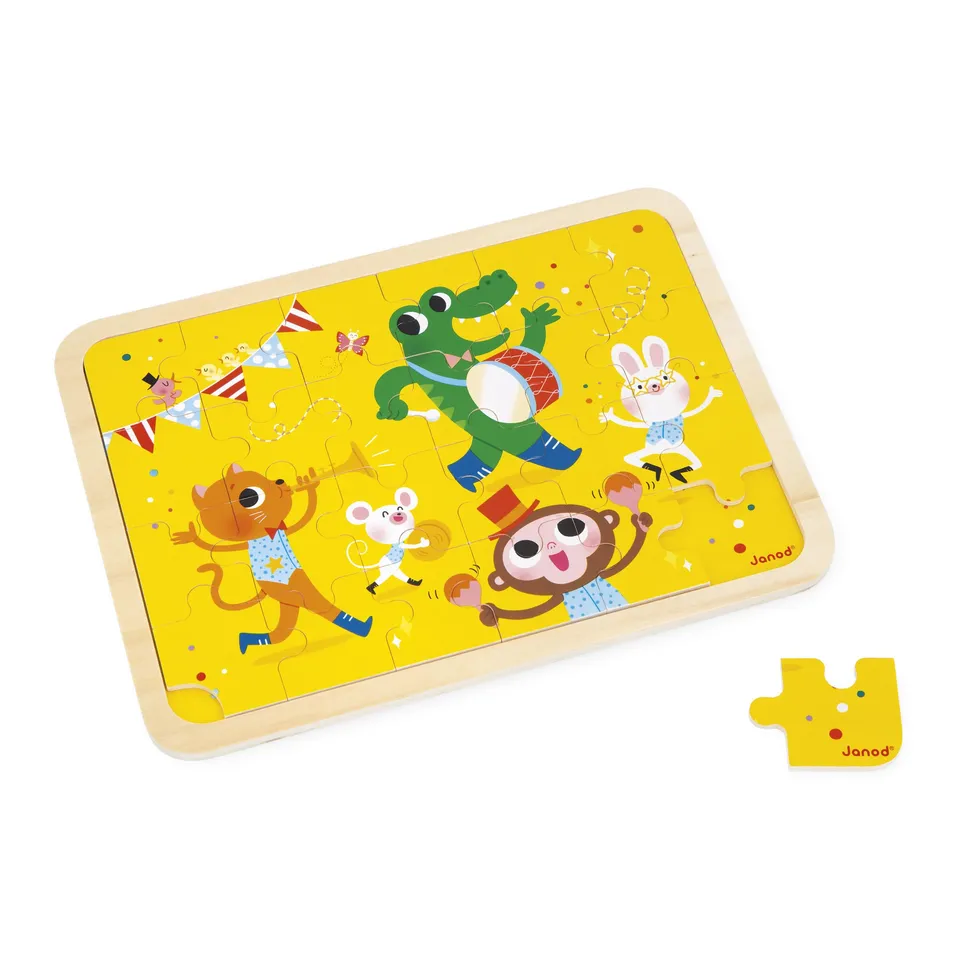 janod-holzpuzzle-tierfanfare-j07125-24-teile-ab-4-jahren image 1