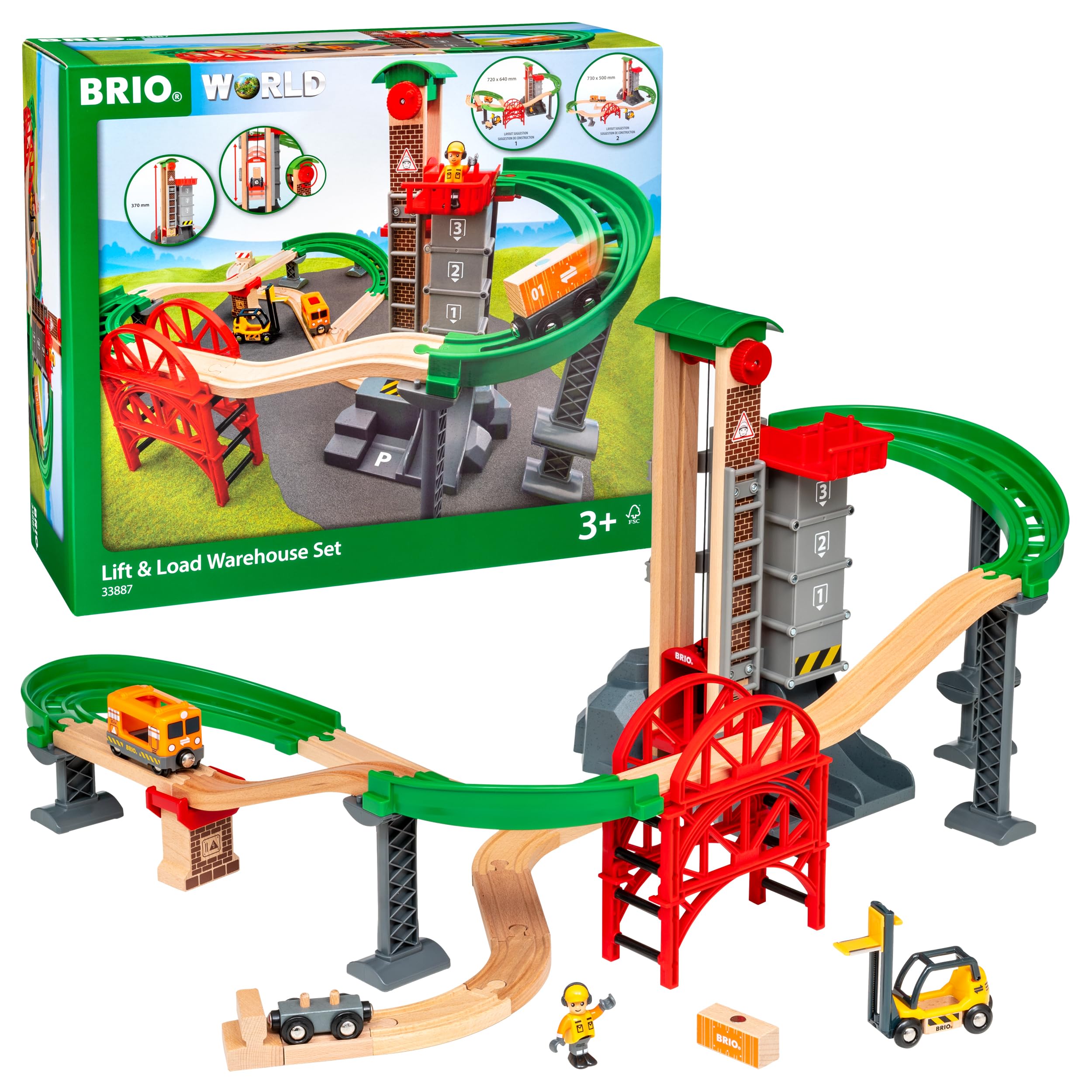 brio-world-33887-gro-es-lagerhaus-set-mit-aufzug-holzeisenbahn-ab-3-jahre image 1