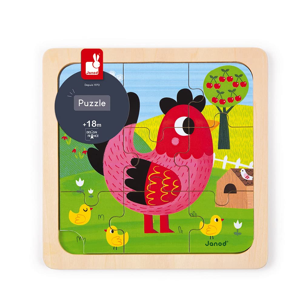 janod-j07064-holzpuzzle-violette-huhn-9-teile-18-36-monate image 5