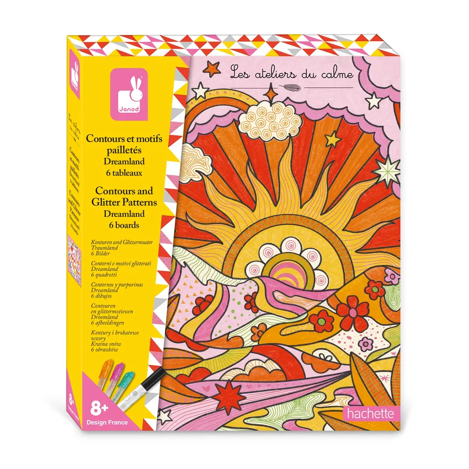janod-dreamland-glitzer-konturen-kreativset-j07727-6-bilder-ab-8-jahren image 1
