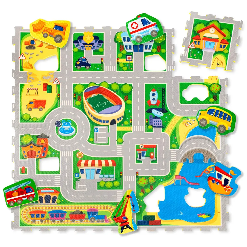 hakuna-matte-puzzlematte-city-auto-krabbelmatte image 1