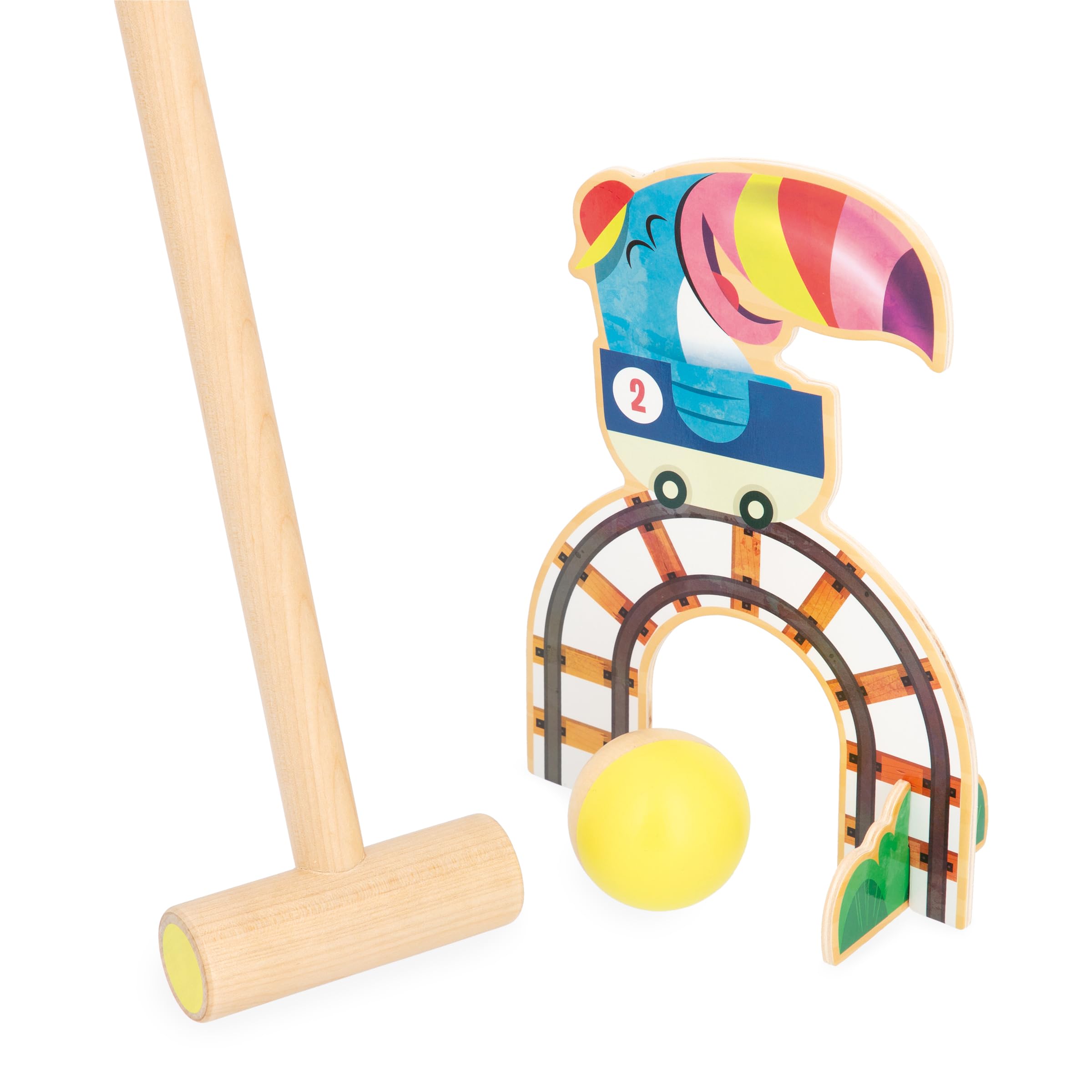 janod-applepop-kinder-krocketspiel-6-tore-2-schl-ger-2-b-lle image 3
