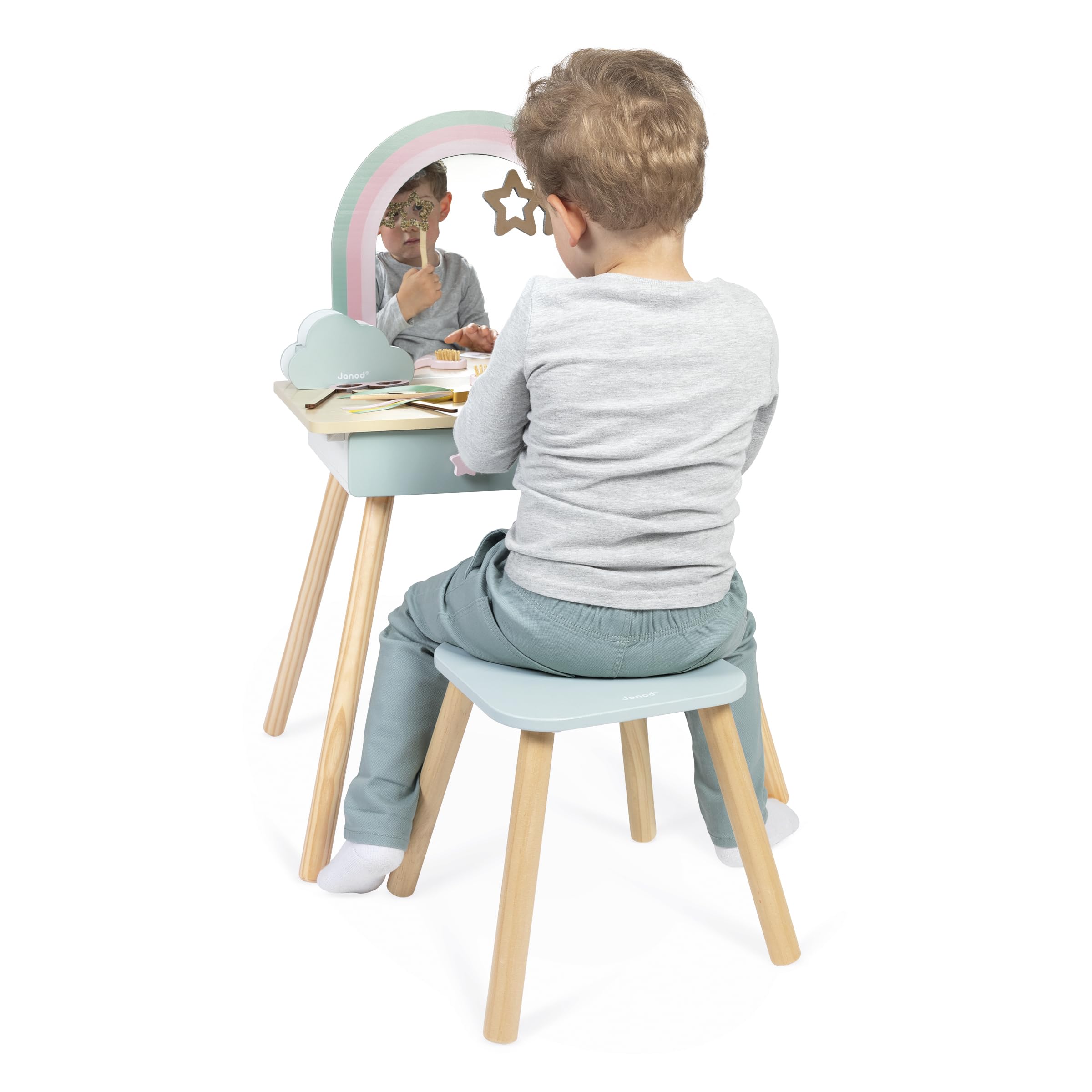 janod-einhorn-frisiertisch-f-r-kinder-mit-spiegel-hocker-und-10-zubeh-r-j06464 image 8