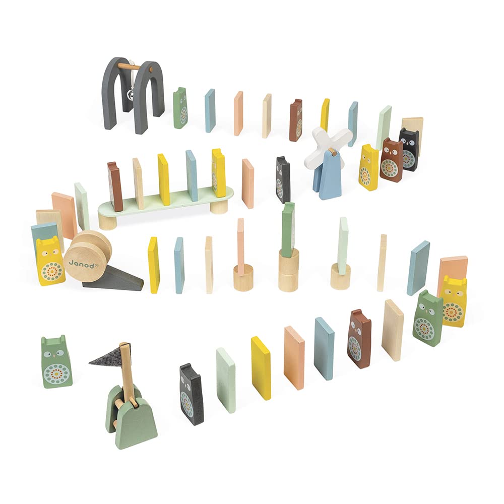 janod-sweet-cocoon-j04404-28-holzdominos-100-teiliges-domino-parcours-set-pastel image 3