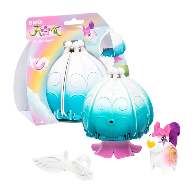brio-flora-einhorn-iris-blumenhaus-36248-spielset image 1