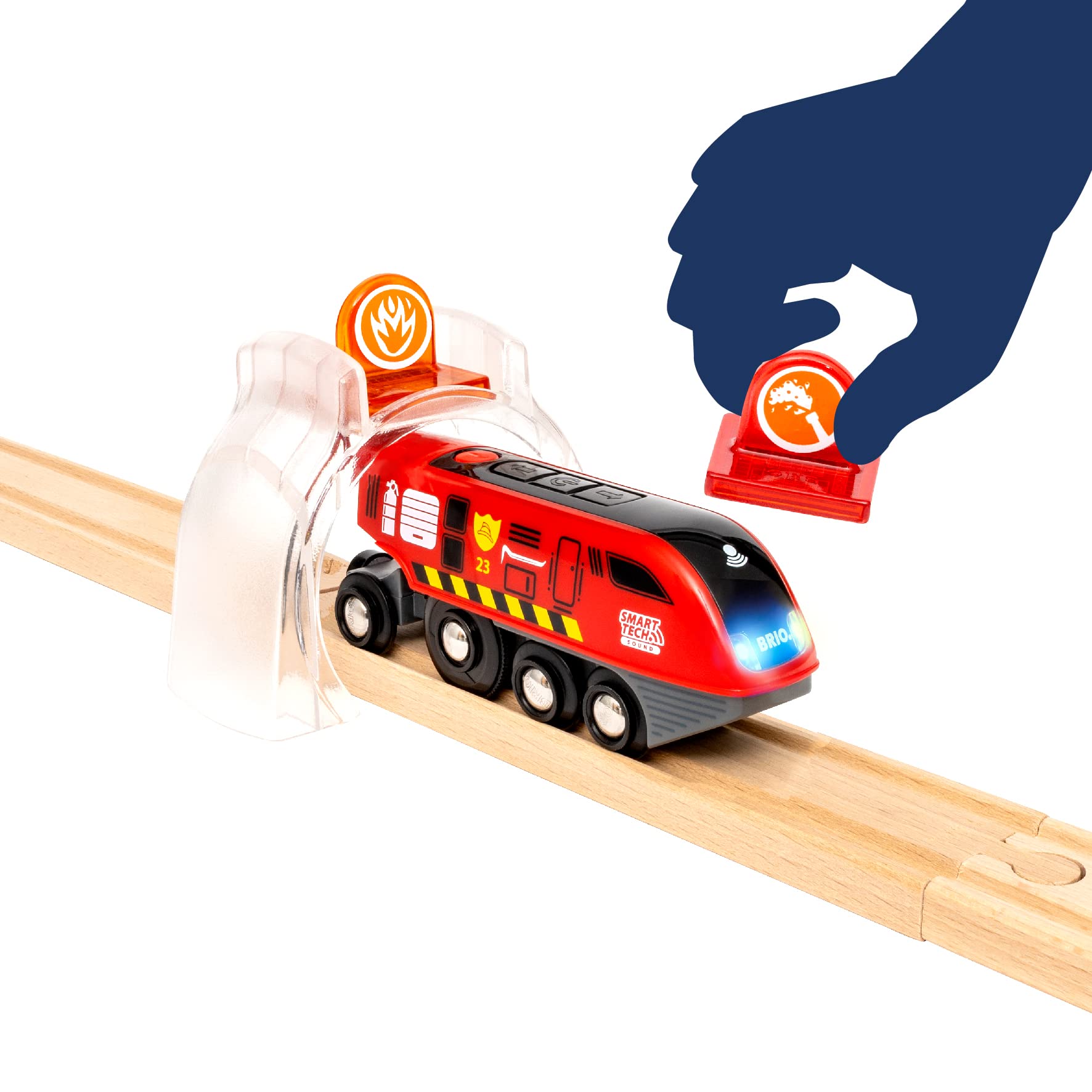 brio-world-36004-smart-tech-sound-feuerwehreinsatz-rettungsset-41-teilig image 8