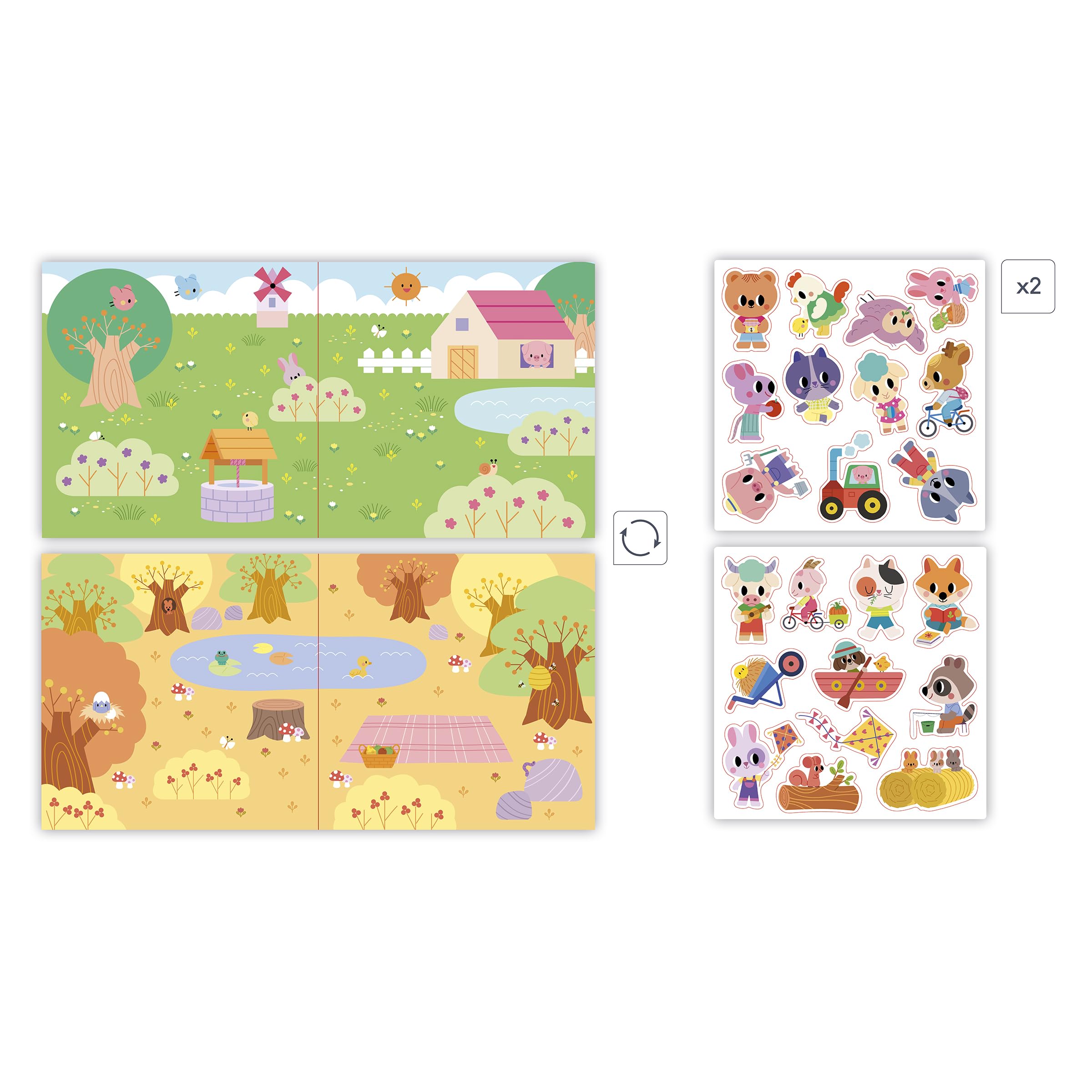 janod-my-arts-crafts-tierspiel-j09144-wiederverwendbares-sticker-set-bauernhof-w image 4
