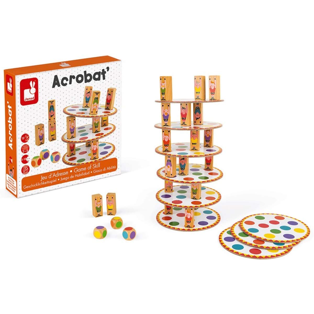 janod-acrobat-geschicklichkeitsspiel-j02757-stapelspiel-ab-5-jahre image 2