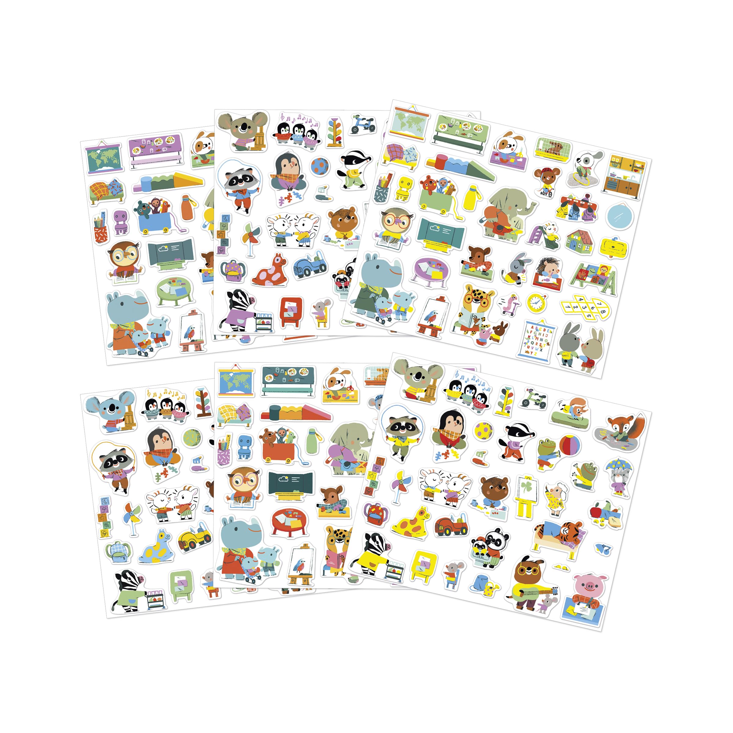 janod-packung-mit-200-aufklebern-haustiere-gro-format-sticker-ab-3-jahren image 3