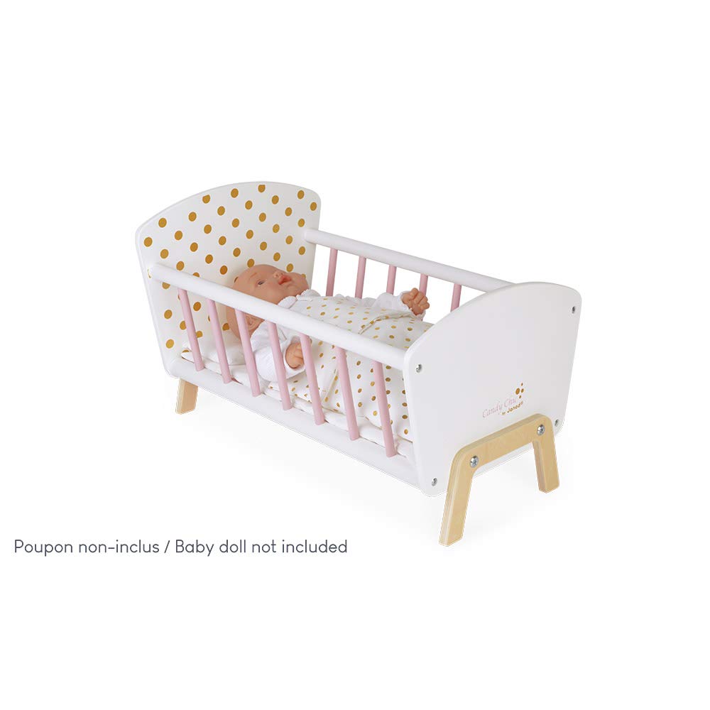 janod-puppenbett-candy-chic-holz-mit-bettset-bis-42-cm-j05889 image 2