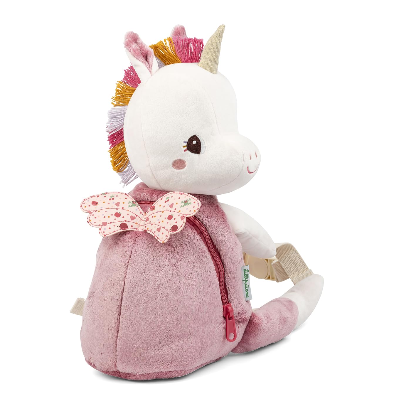 lilliputiens-lena-das-einhorn-kinderrucksack-34-cm-weicher-rucksack-ab-10-monate image 2