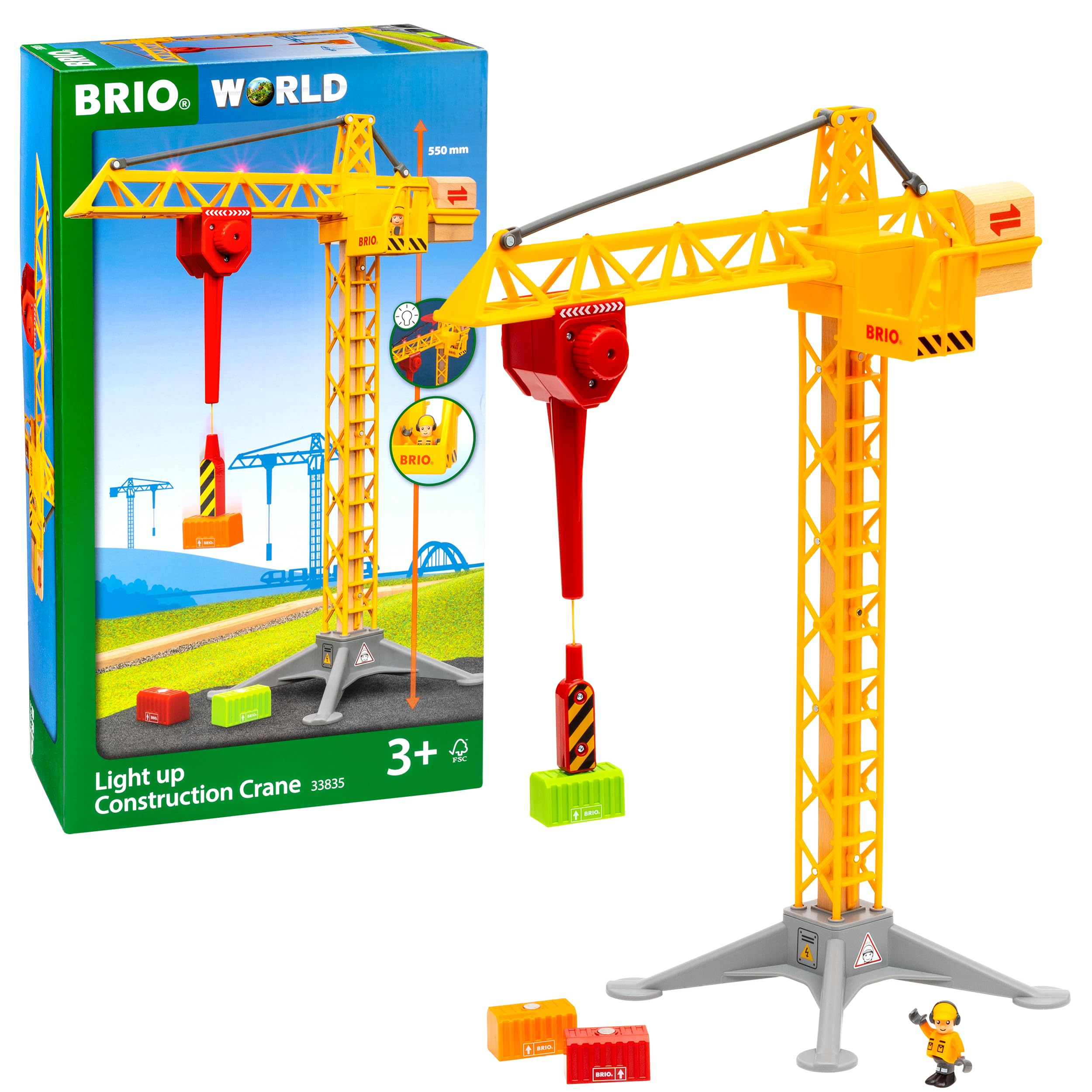 brio-world-gro-er-baukran-mit-licht-33835-holzeisenbahn-baustelle image 1