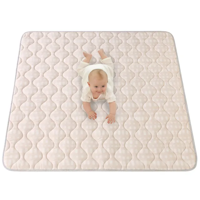 hakuna-matte-gesteppte-krabbeldecke-hygge-beige-127-cm image 1