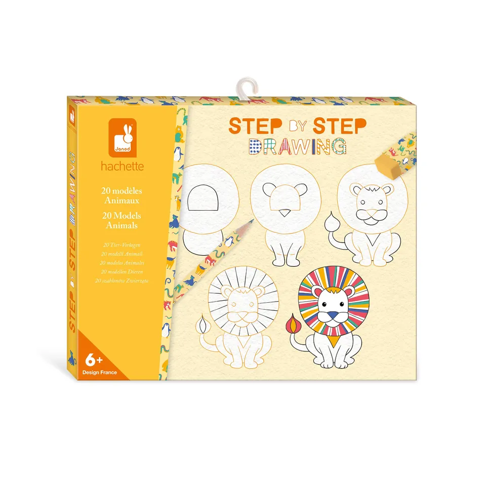 janod-step-by-step-drawing-j09155-zeichenset-20-tier-modelle image 1
