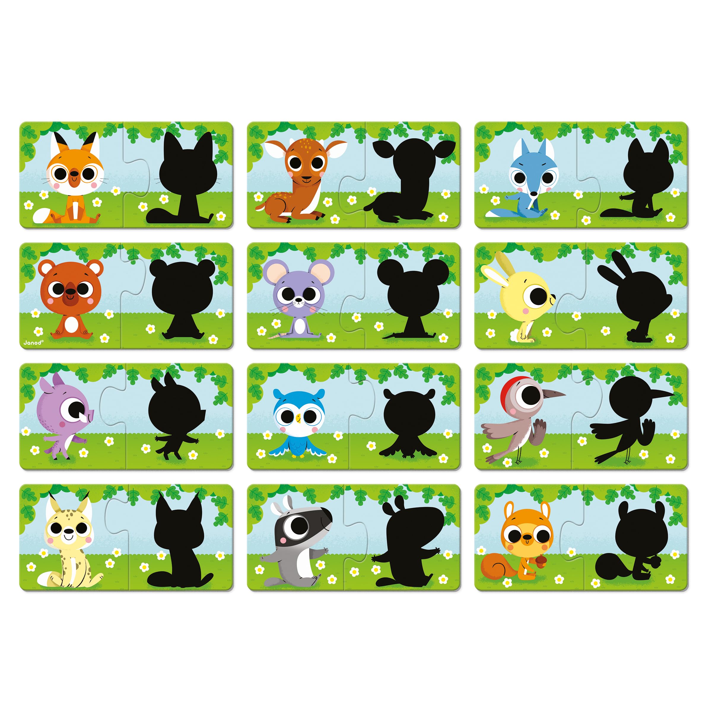 janod-tiere-und-schatten-zuordnungspuzzle-12x2-teile image 3