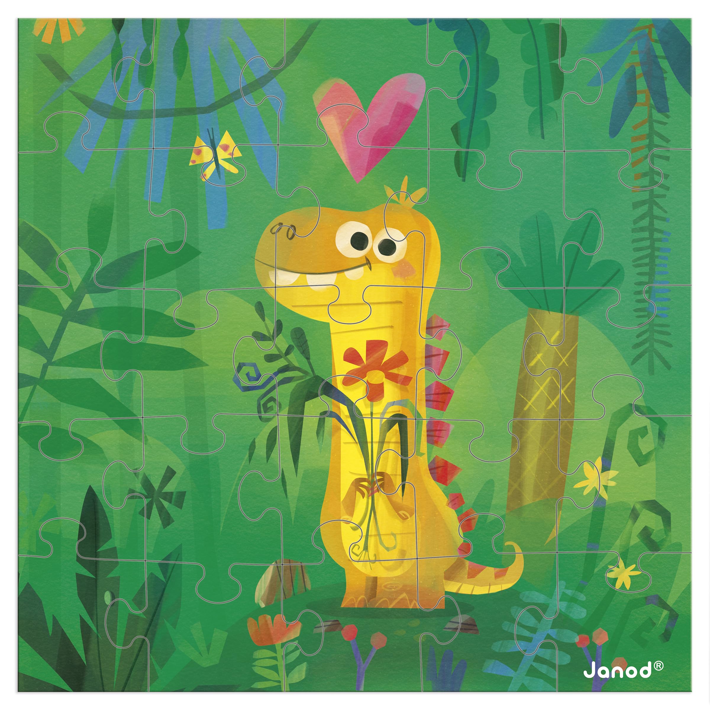 janod-geburtstagskarte-puzzle-wald-25-teile-mit-karte-und-umschlag image 7