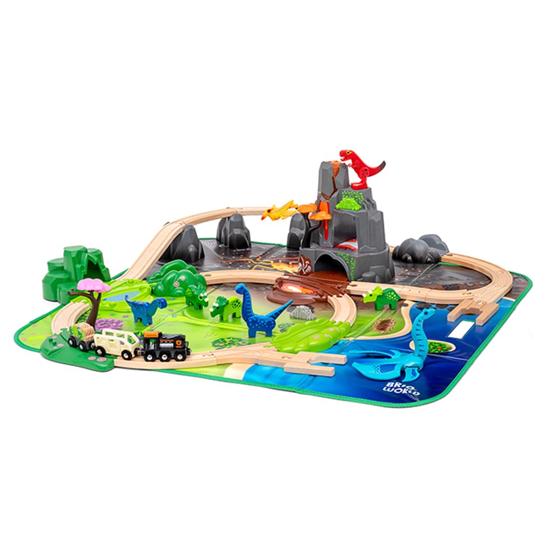 brio-world-dinosaurier-deluxe-set-36104-45-teiliges-zugset-mit-vulkan-ab-3-jahre image 2