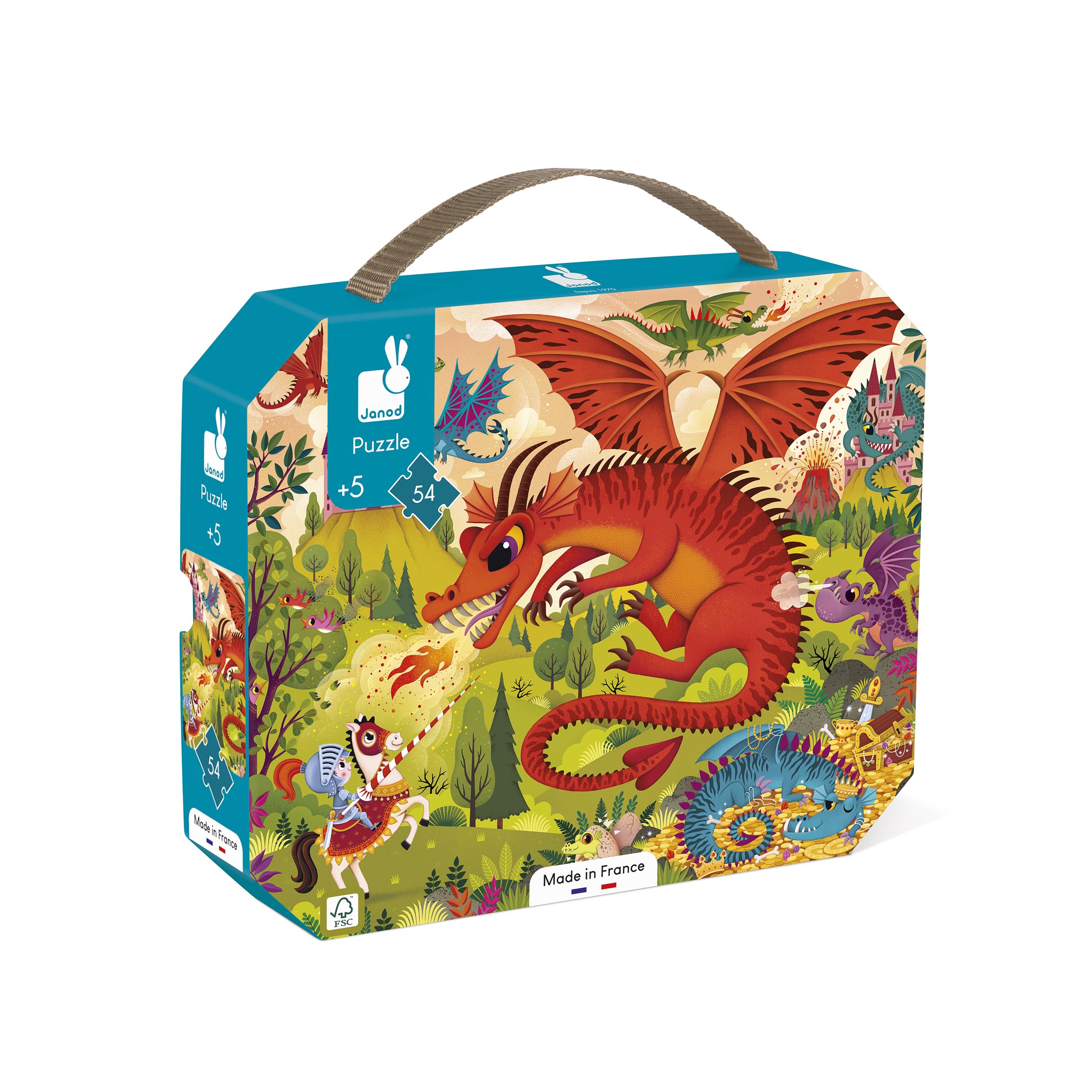 janod-kinderpuzzle-prinzessinnen-36-teile-mit-koffer-ab-4-jahren image 2