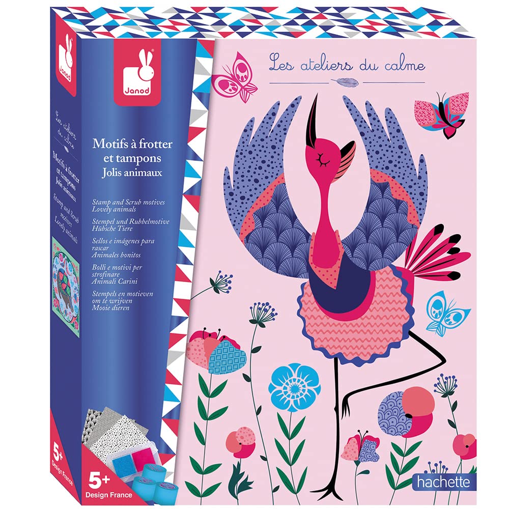 janod-kreativ-set-rubbelkarten-h-bsche-tiere-10-karten-mit-stempeln image 1
