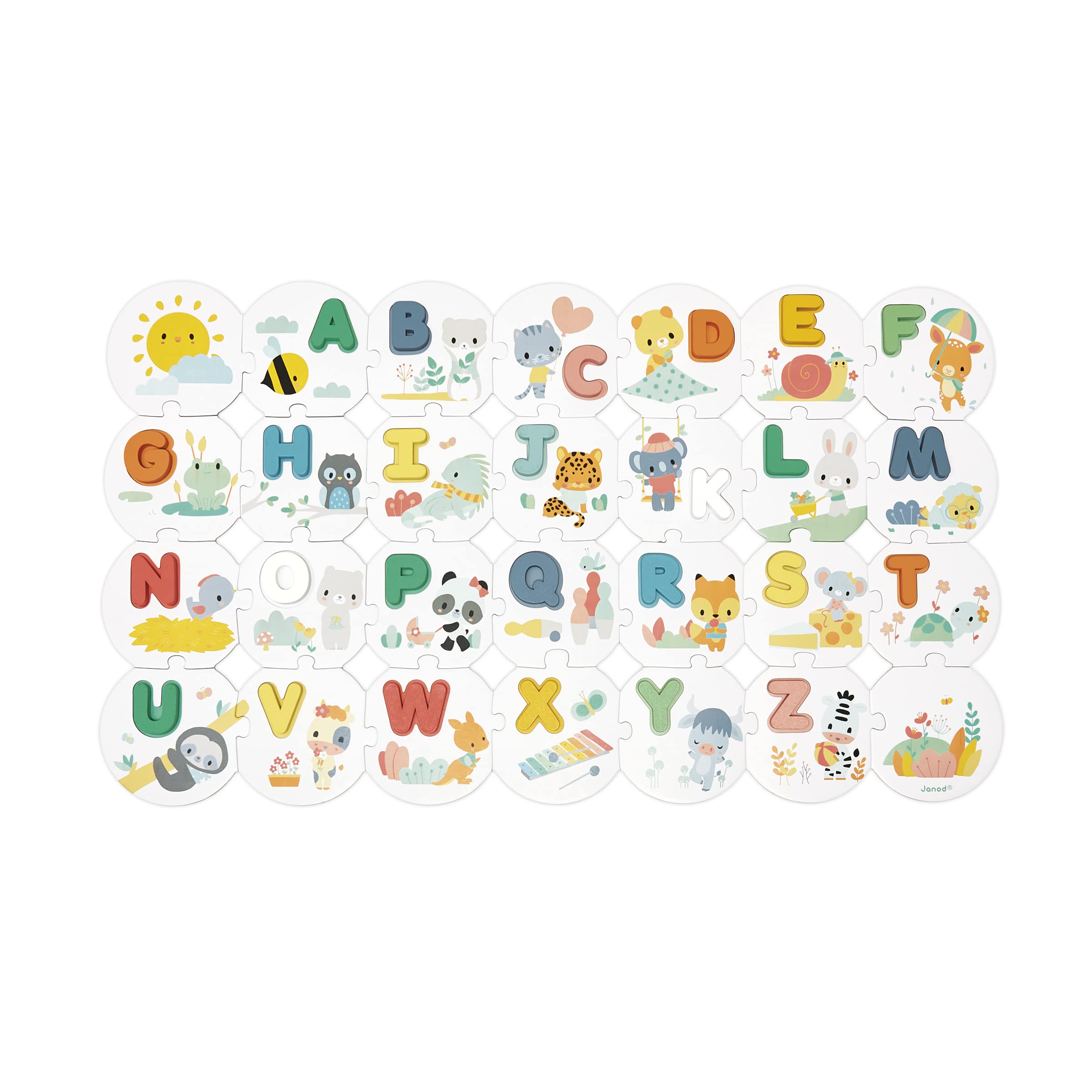 janod-pure-puzzle-mein-erstes-alphabet-j08045-28-teile-26-holzbuchstaben image 5