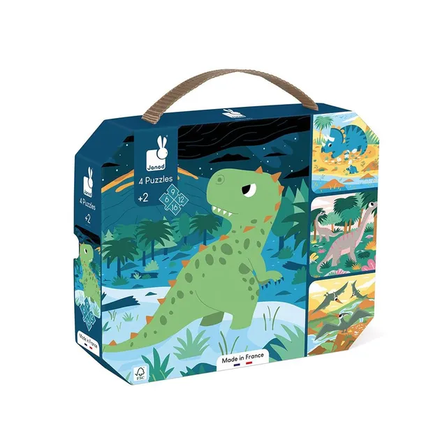 janod-j02541-dinosaurier-puzzle-set-4-teilig-6-bis-16-teile image 1