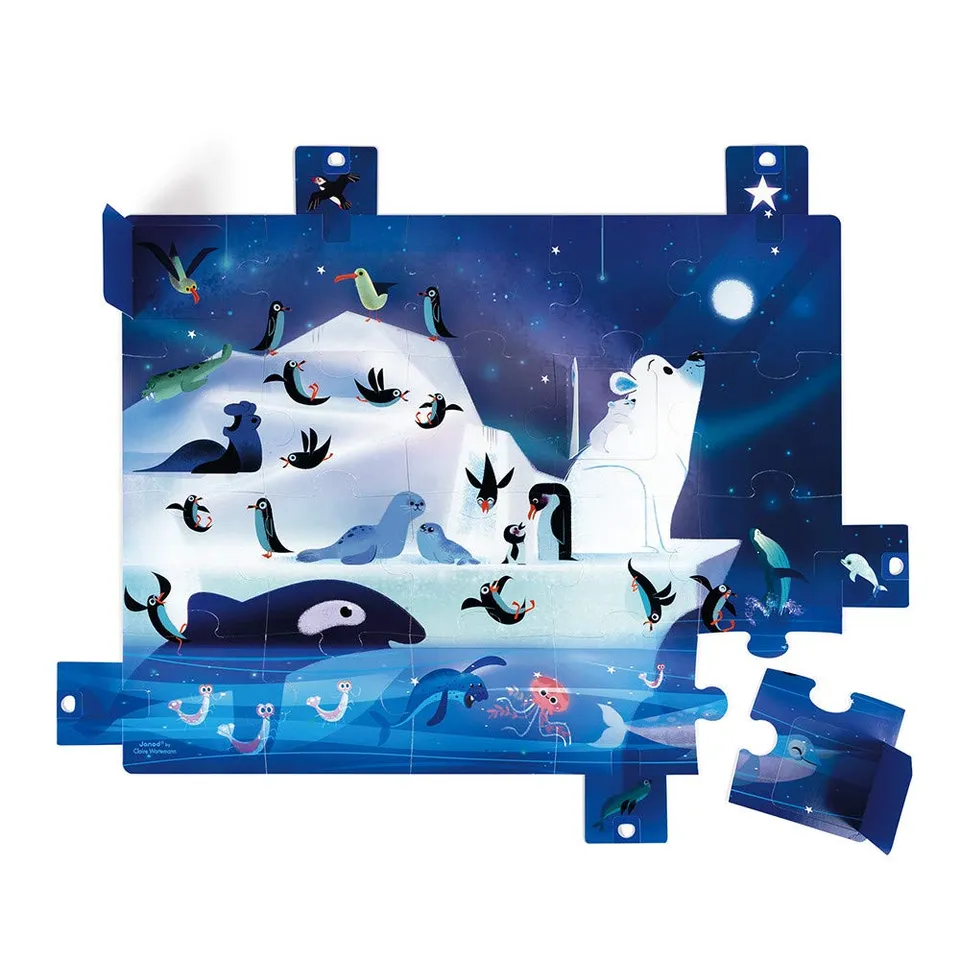 janod-puzzle-surprise-belle-toile-20-teile-riesenpuzzle-2-4-jahre image 1
