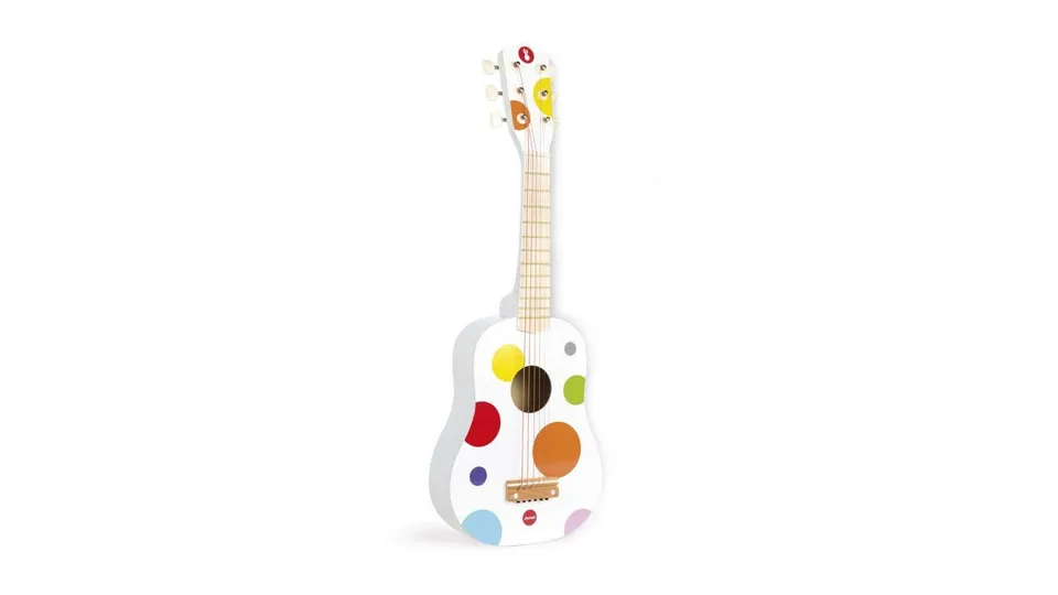 janod-confetti-j07598-holz-gitarre-6-saitig-rot-64-cm image 1