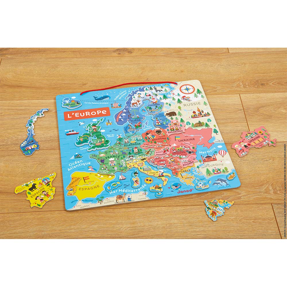 janod-magnetisches-puzzle-europakarte-j05476-holzpuzzle-mit-40-magneten image 2