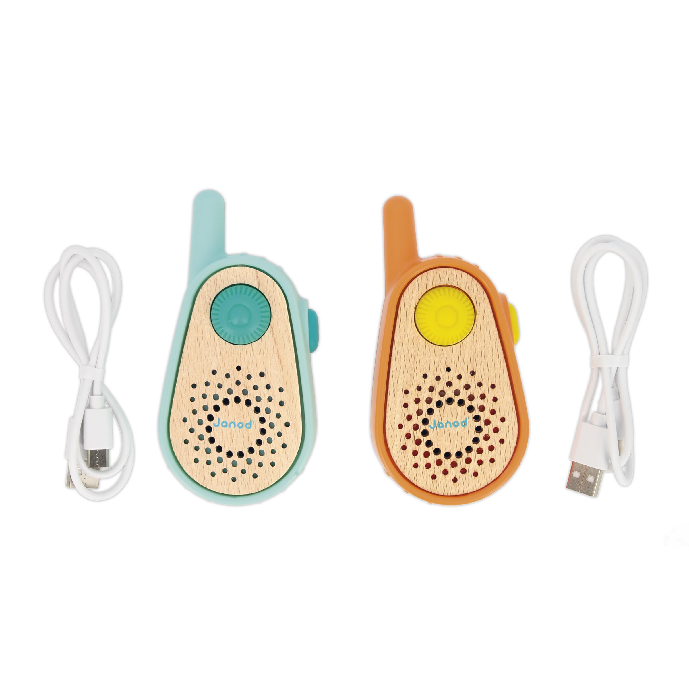 janod-walkie-talkie-kinder-set-2-ger-te-300-m-usb-c-ab-3-jahren image 2