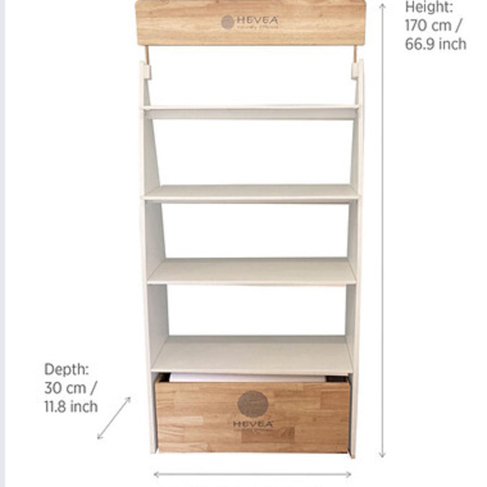 hevea-heritage-display-shelf-standregal-aus-rubberwood image 4