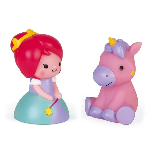 janod-sprinkler-prinzessin-und-leuchtendes-einhorn-2er-set image 1