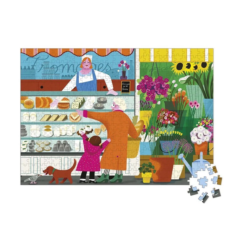 janod-puzzle-500-teile-auf-dem-markt-j02500-ab-8-jahre image 1