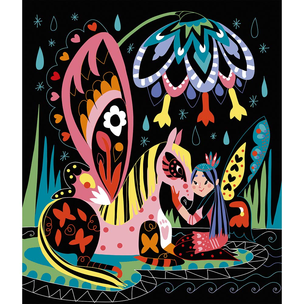 janod-scratch-art-pferde-und-einh-rner-rubbelkarten-bastelset-mit-8-karten image 7