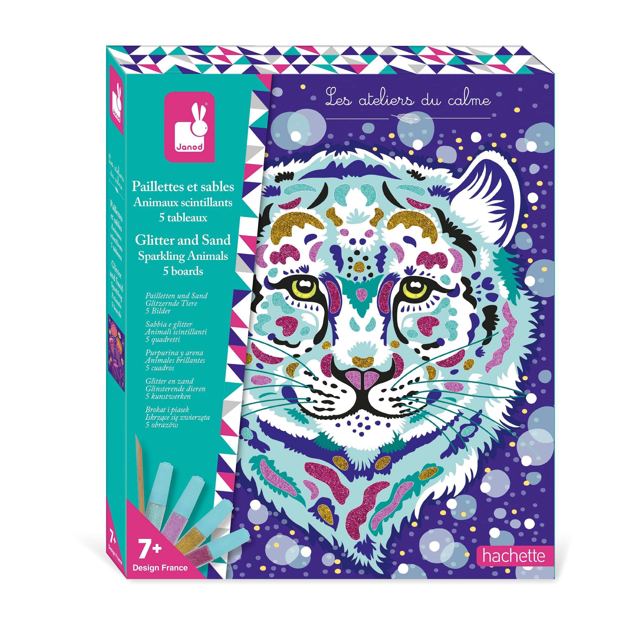 janod-les-ateliers-du-calme-pailletten-sand-glitzernde-tiere-kreativset-j09152 image 1