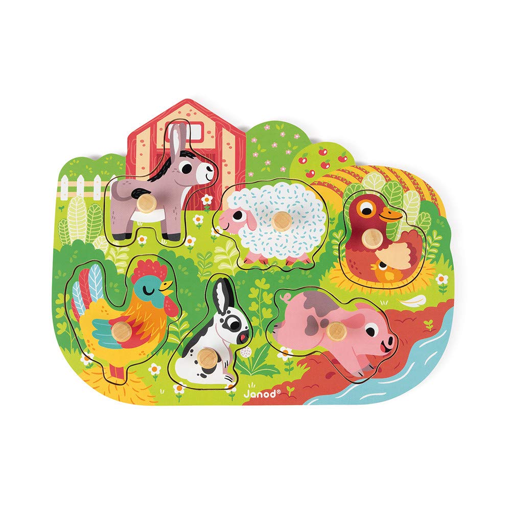 janod-j07096-happy-farm-holzpuzzle-6-teile-bauernhof image 5