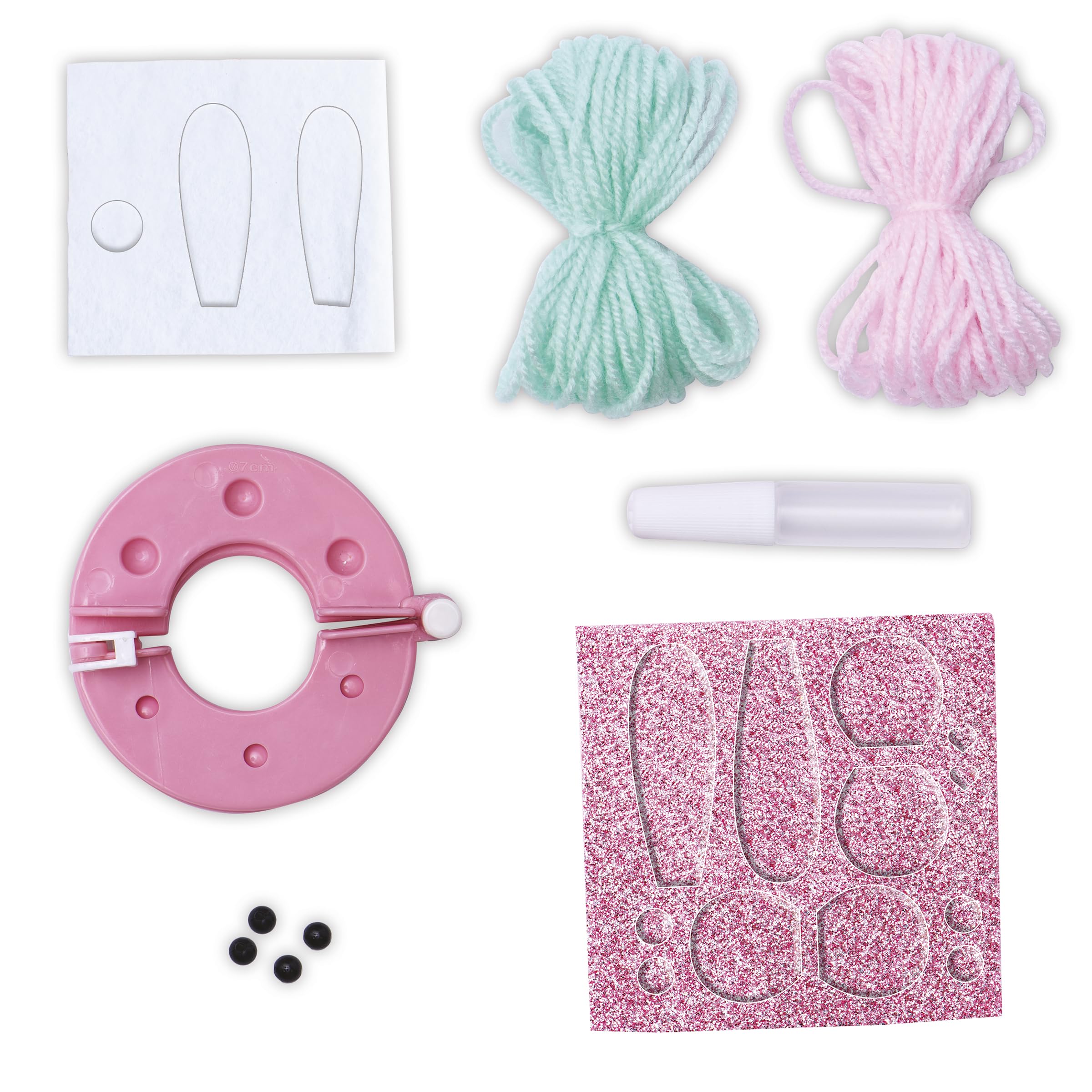 janod-bastelset-2-pompons-diy-tiere-aus-wolle-mit-werkzeug-ab-7-jahren image 3
