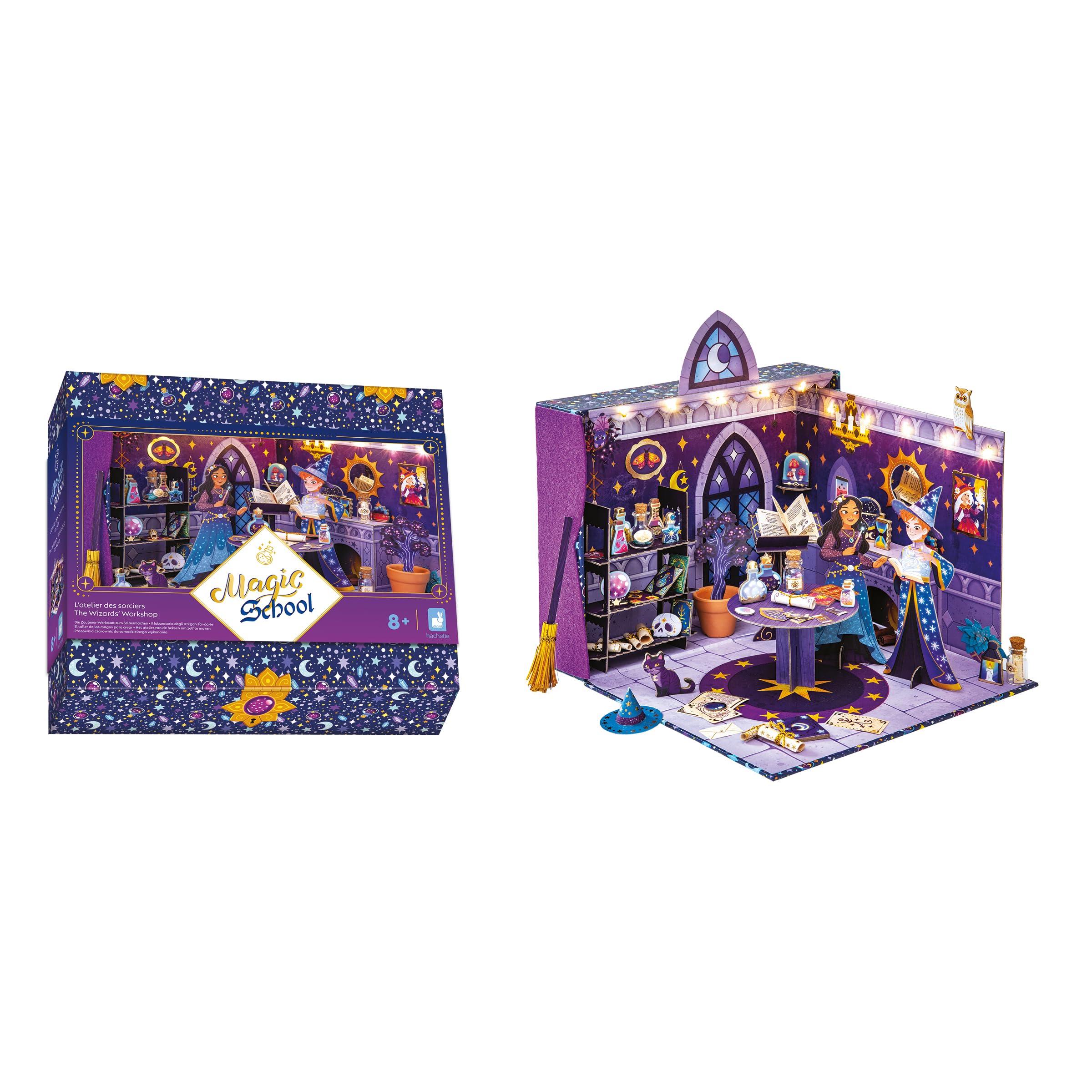 janod-magic-school-zauberer-werkstatt-3d-bastelset-mit-lichterkette-ab-8-jahre image 6