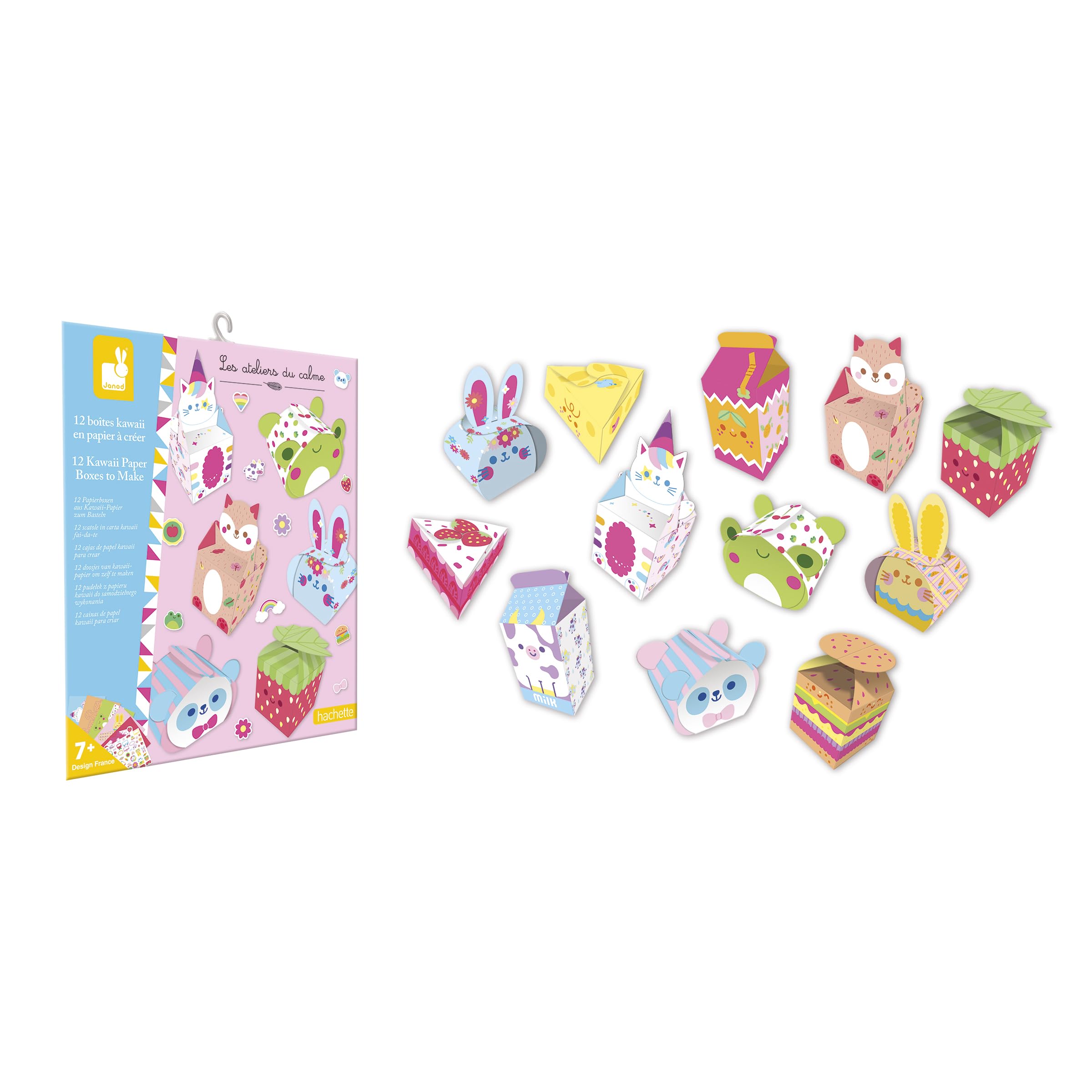 janod-les-ateliers-du-calme-12-kawaii-papierdosen-bastelset-ab-7-jahre image 4