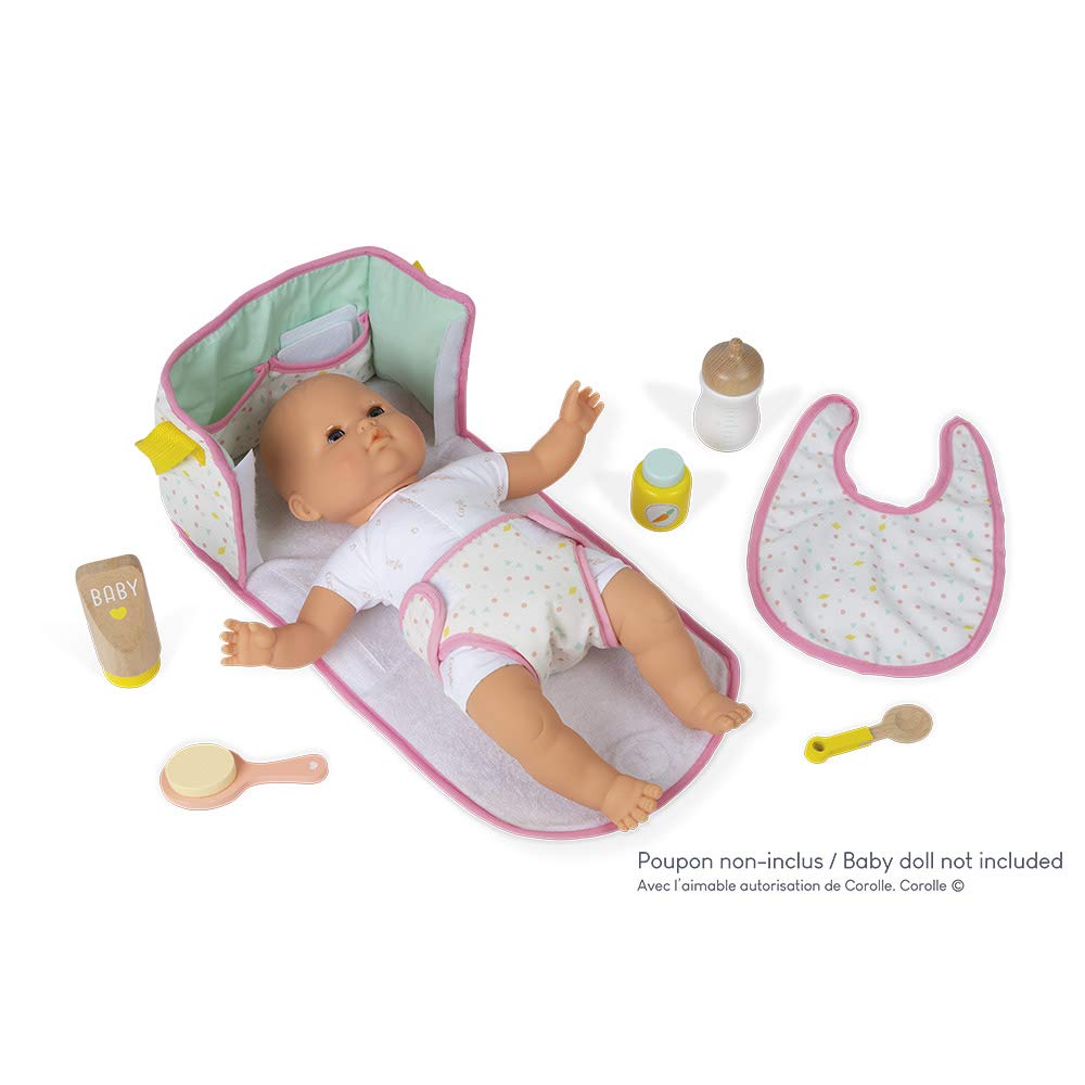 janod-kinder-wickeltasche-mit-accessoires-aus-holz-faltbarer-wickeltisch-8-zubeh image 5
