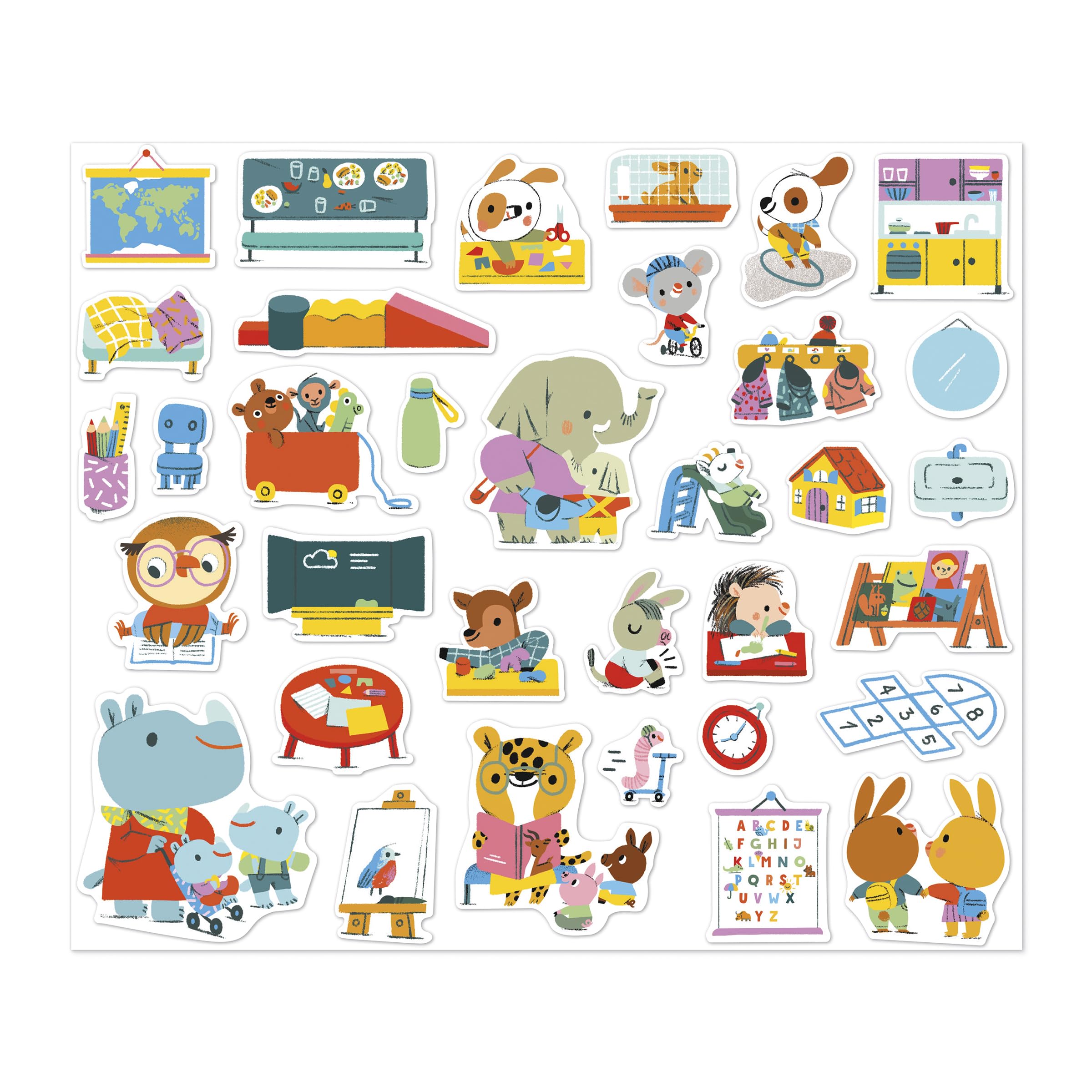 janod-packung-mit-200-aufklebern-haustiere-gro-format-sticker-ab-3-jahren image 2