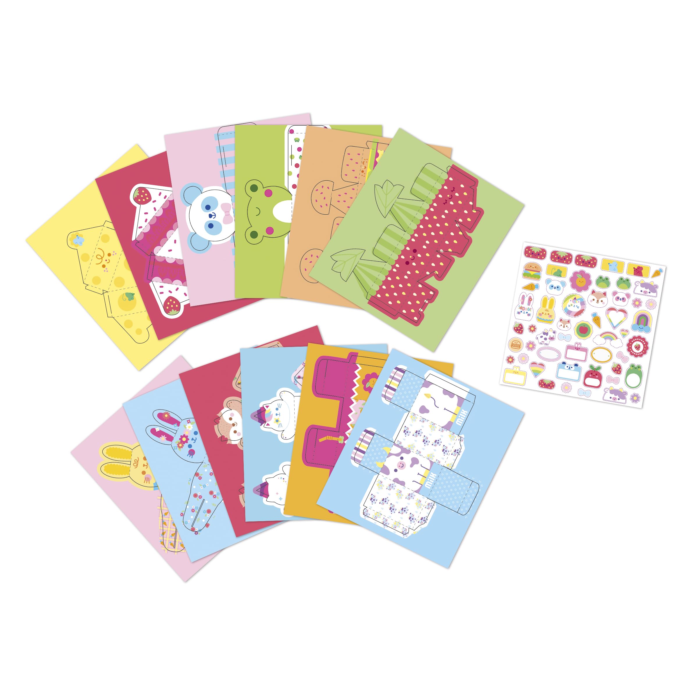 janod-les-ateliers-du-calme-12-kawaii-papierdosen-bastelset-ab-7-jahre image 3