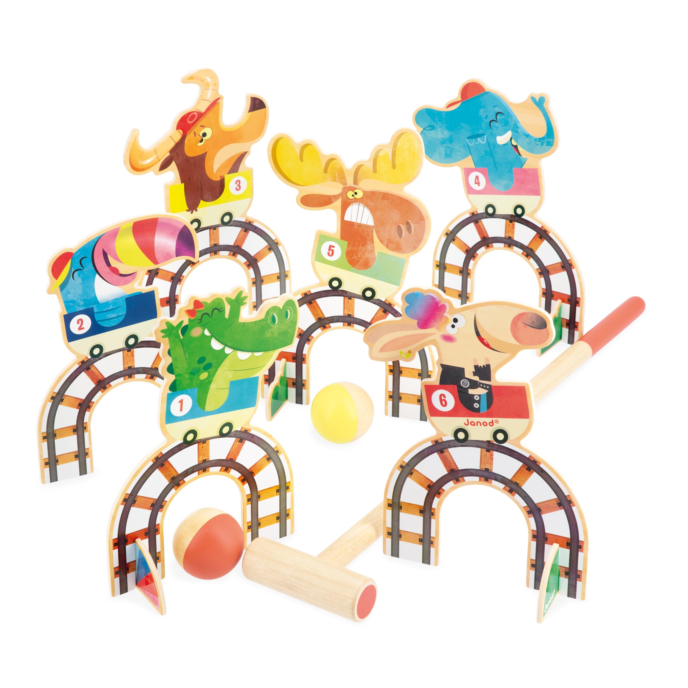 janod-applepop-kinder-krocketspiel-6-tore-2-schl-ger-2-b-lle image 4