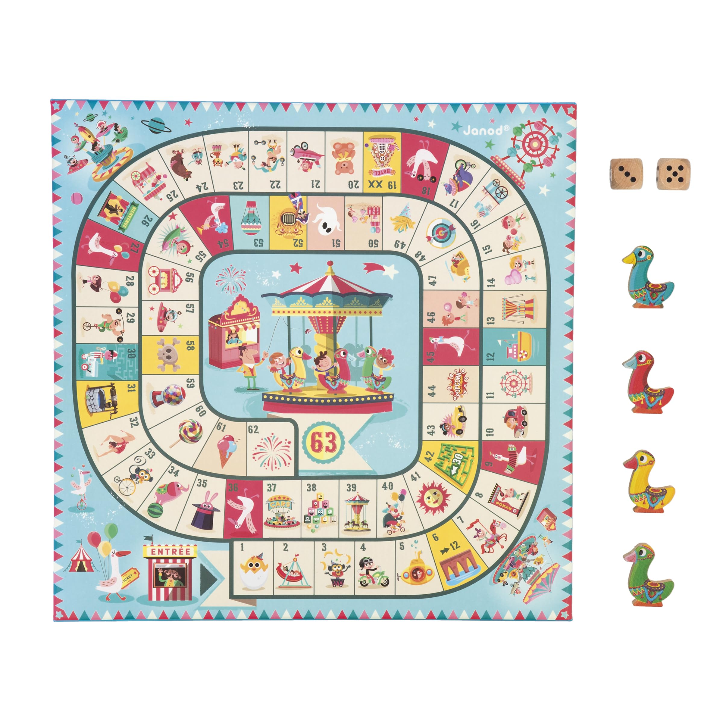 janod-carrousel-multi-games-box-j02742-mit-5-familienspielen image 5