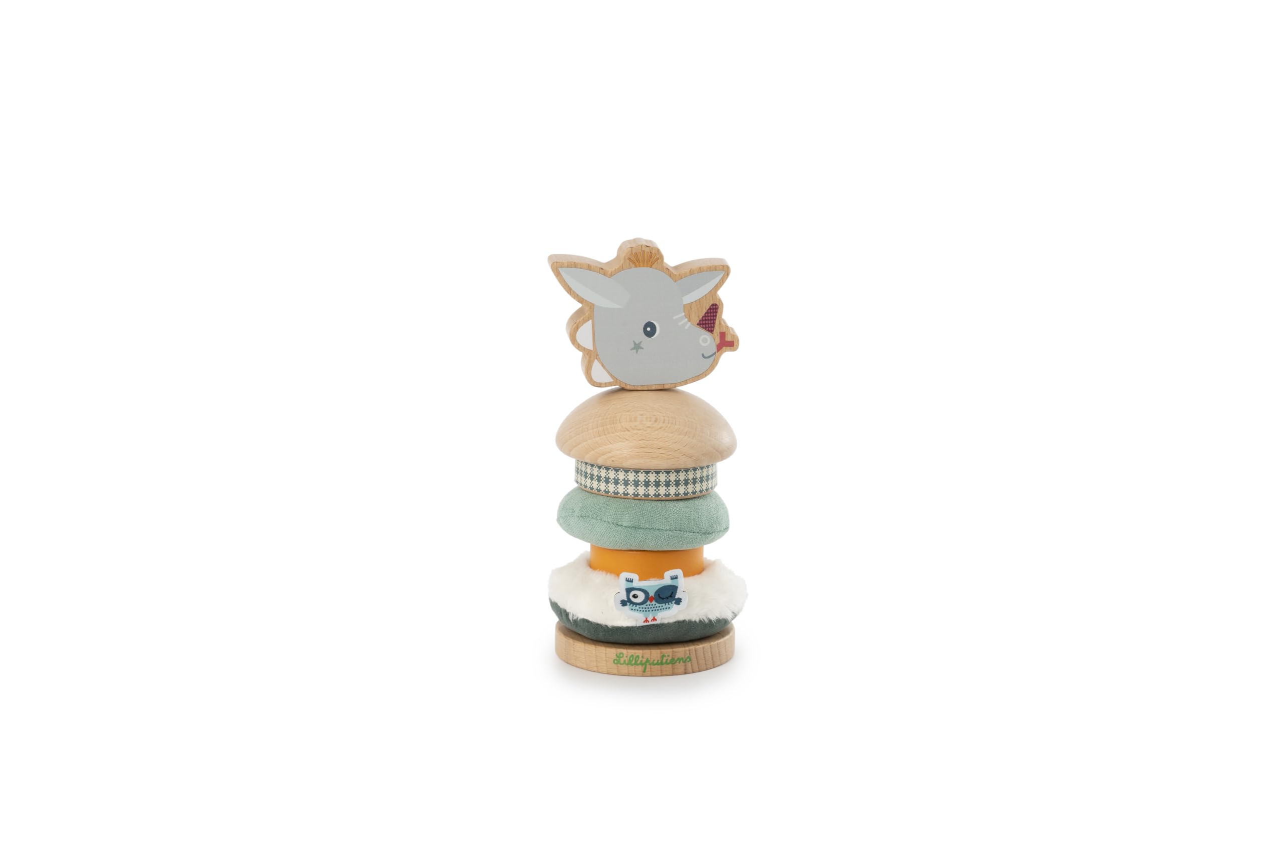 lilliputiens-alice-stapelpyramide-sensorik-stapelspiel-6-teilig-fuchs-ab-12-mona image 4