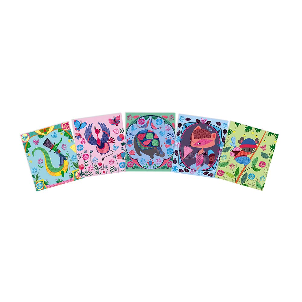 janod-kreativ-set-rubbelkarten-h-bsche-tiere-10-karten-mit-stempeln image 3