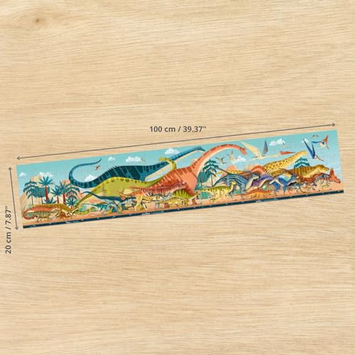 janod-kinder-panoramapuzzle-dino-100-teile-1-meter image 8