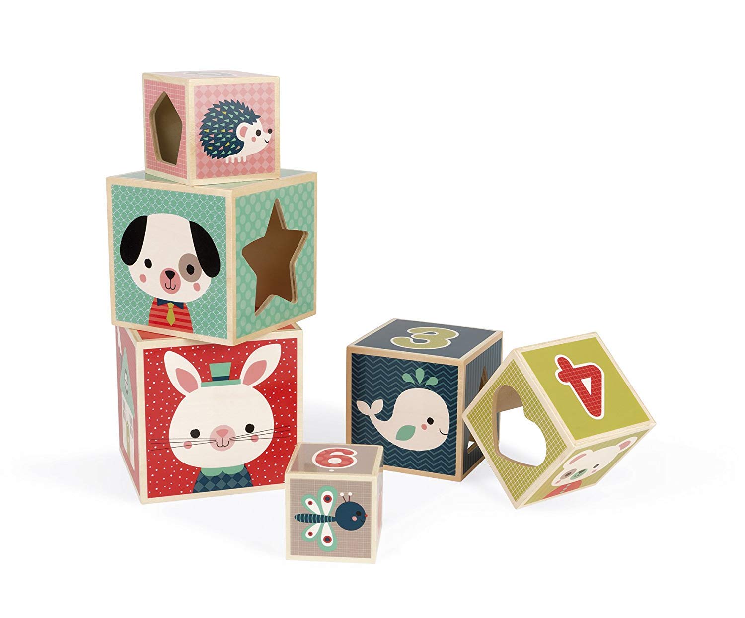 janod-baby-forest-holz-pyramide-stapelw-rfel-6-teilig-j08016 image 4