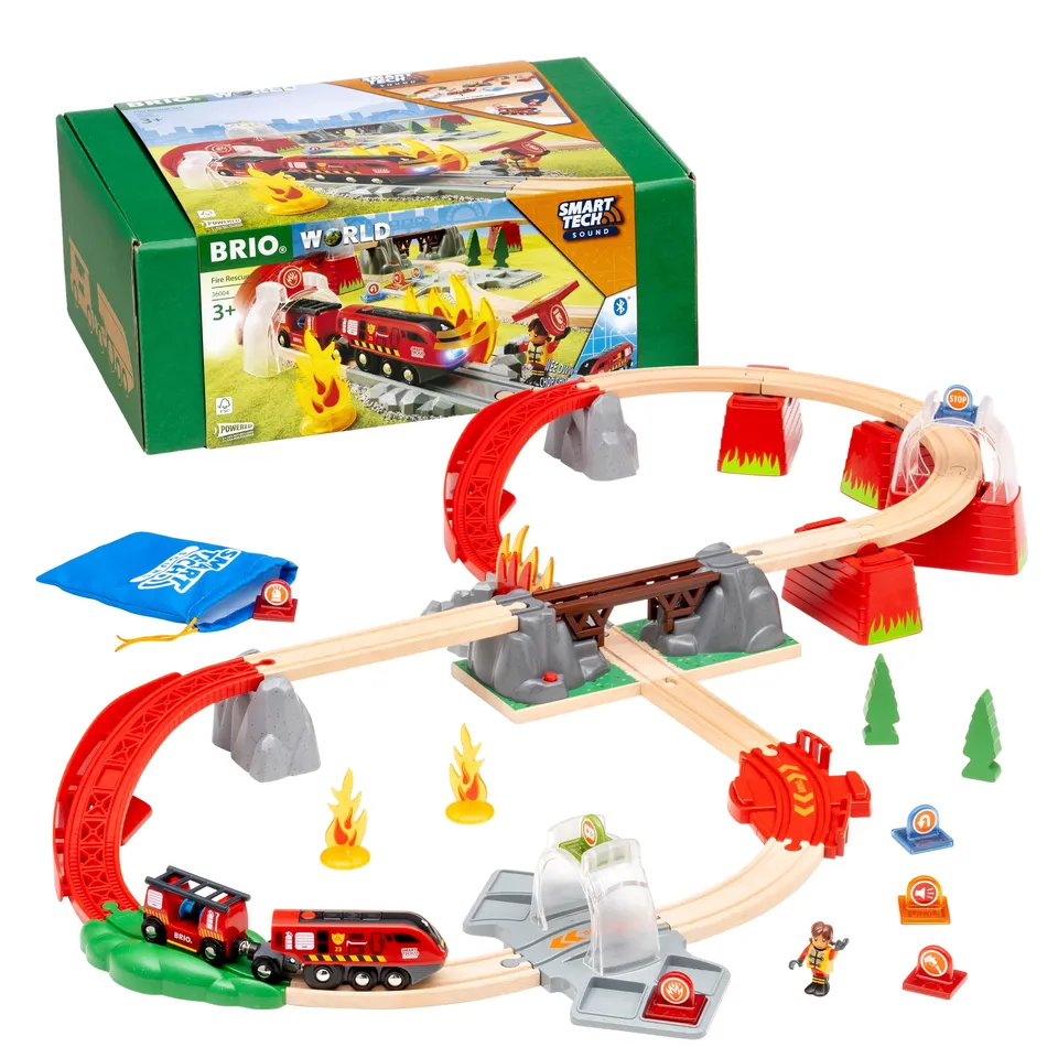 brio-world-36004-smart-tech-sound-feuerwehreinsatz-rettungsset-41-teilig image 1